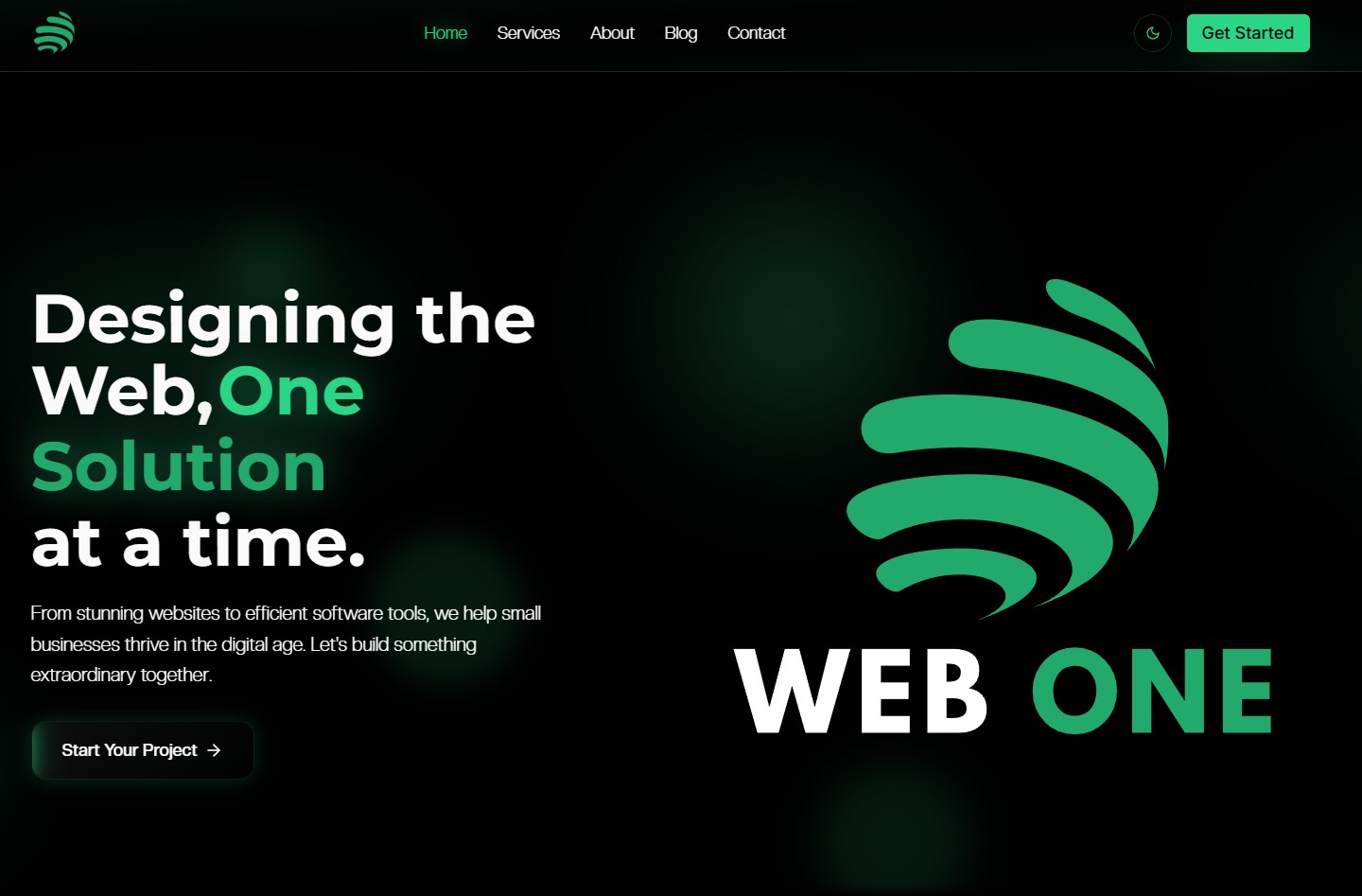 WebOne's Main Website